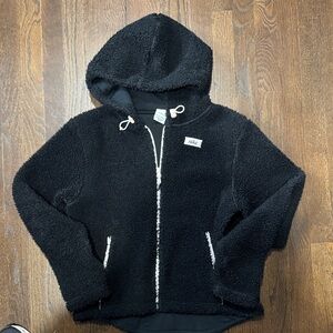 Nike Women’s Black Sherpa zip Up Hoodie
